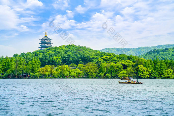 杭州西湖秀丽的风景