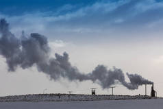 在冰岛地热能源动力厂