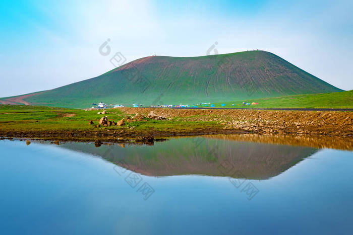 中国内蒙古Ulan Qab VolcanoUlan Hada火山地质公园.