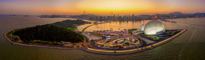 珠海大剧院的夜景