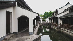 绍兴兰亭(兰亭)风景名胜区的中国传统运河建筑