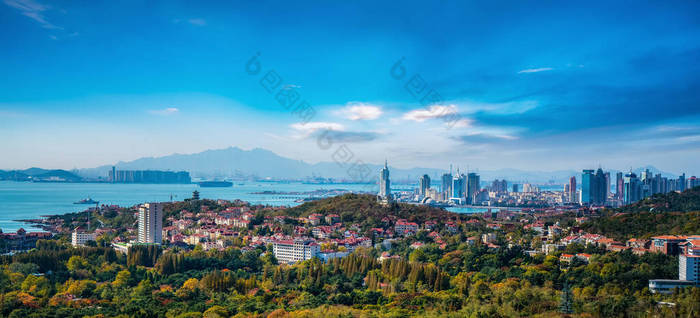 青岛市沿海古城风景