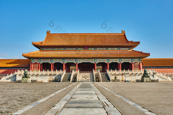Taihemen 的最高和谐故宫紫禁城的大门