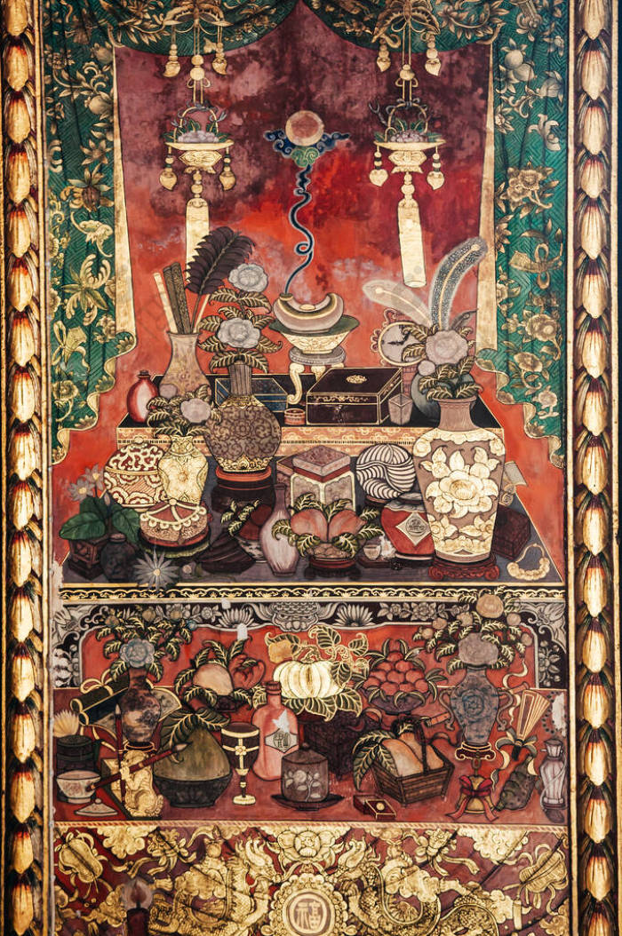 泰国曼谷泰国皇家寺庙的古老独特壁画图片-包图网企业站
