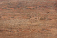 空褐色木桌的全帧图像