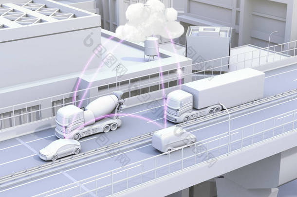 高速公路<strong>交通</strong>信息共享的计算机网络上的汽车