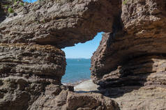 晚夏大连金石国家地质公园及滨海路的风景