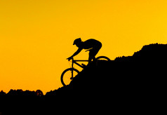 山地自行车自行车骑山