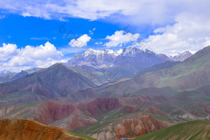 祁连山风景区美丽的自然景观- -中国青海省祁连市卓尔山风景名胜区.