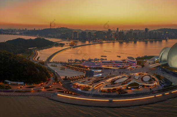 珠海大剧院的夜景