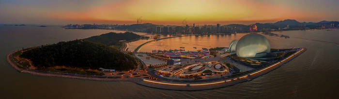 珠海大剧院的夜景