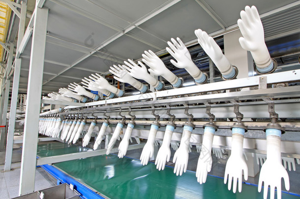 丙烯腈丁二烯<strong>手套</strong>生产线在一家工厂，也不
