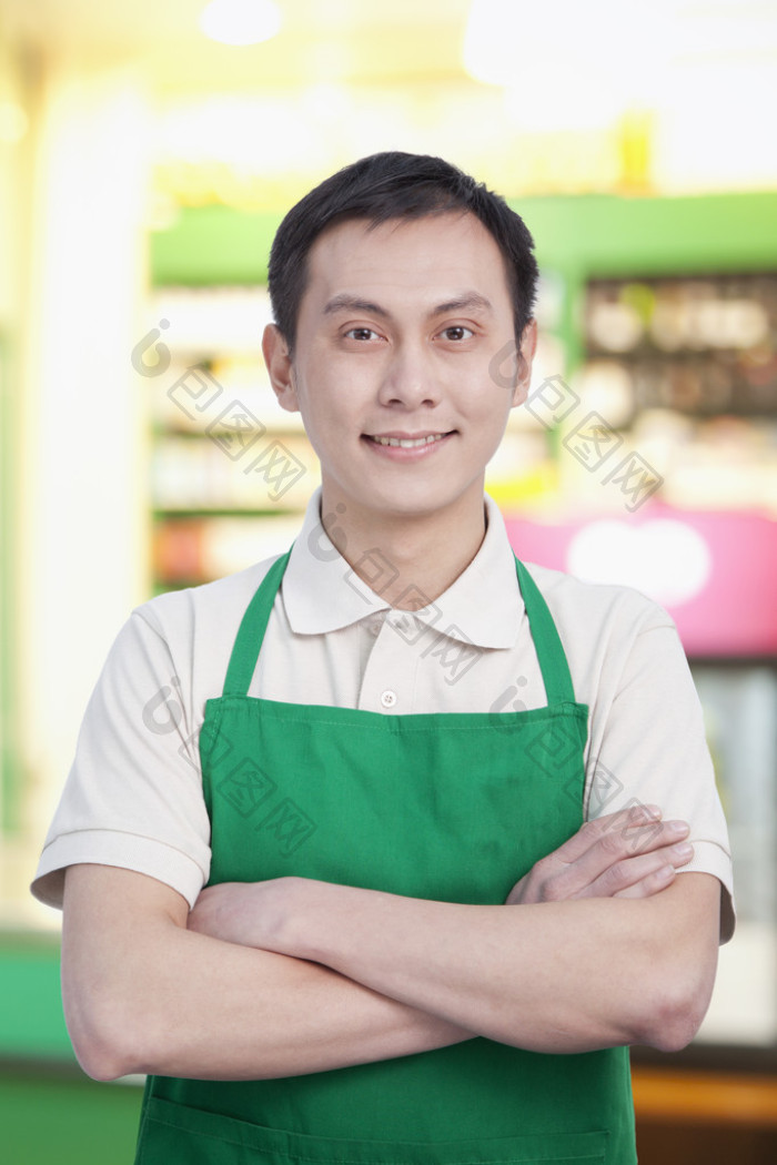 杂货店店员图片-包图网企业站