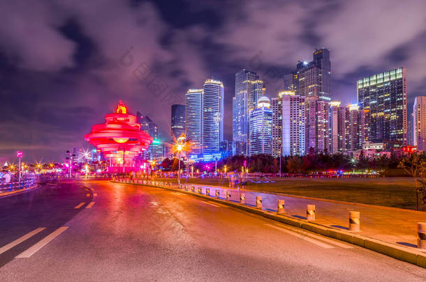 青岛市夜景