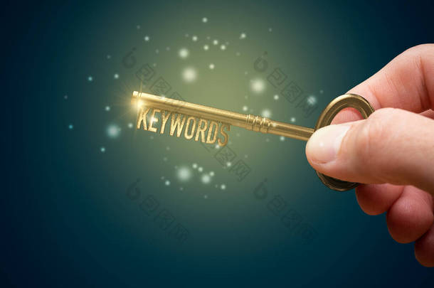关键词是成功SEO概念的关键.使用优化的关键字释放Web的锁定潜力。用关键词和文字单词一起使用.