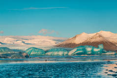 冰岛冬季最大的冰川，令人难以置信的自然景观.