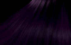 一个发亮的紫色直发呈波浪形的特写镜头- - 3D渲染