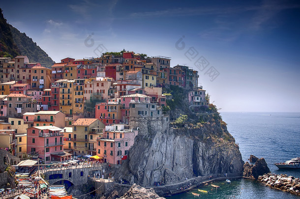 manarola，里维埃拉 di levante 古村