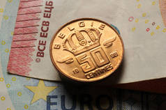 欧元现钞上的比利时法郎