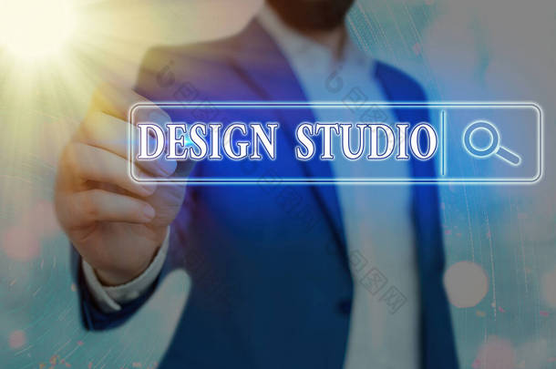 文字文字设计工作室。专为设计师和工匠设计的工作环境的商业概念.