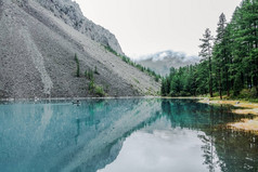 美丽的山水景色, 山和湖, 阿尔泰, 俄罗斯