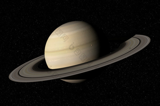 3d 渲染的星球土星
