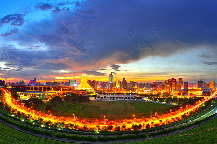 南宁市美丽的夜景