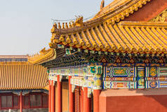 美丽的中国寺庙在紫禁城的北京, 中国