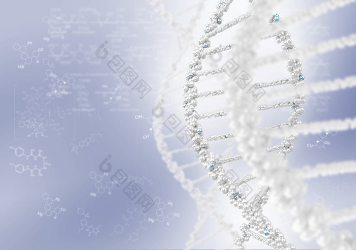 dna 螺旋结构的彩色背景