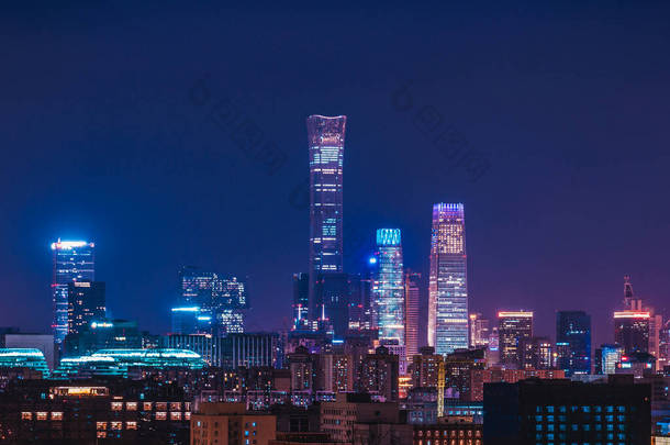 <strong>CBD</strong>中国北京夜景