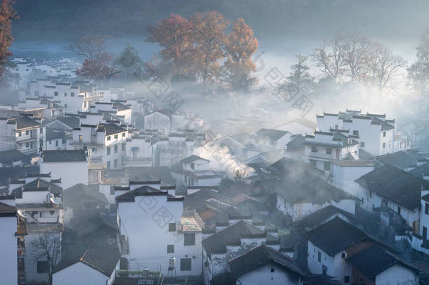 美丽的石城村在秋天, 武源县, 中国最美丽的乡村