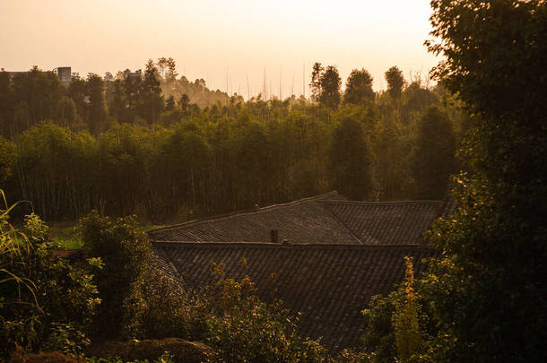 中国西南部的乡村风景