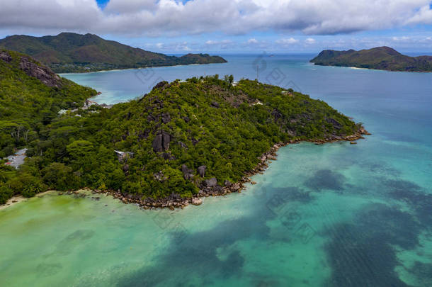 草原海岛海岛<strong>天堂</strong>海滩空中无人驾驶飞机全景景观和沃尔伯特