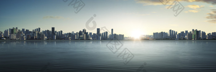城市天际线全景图片-包图网企业站