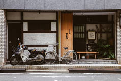 日本福冈日本老餐馆外景