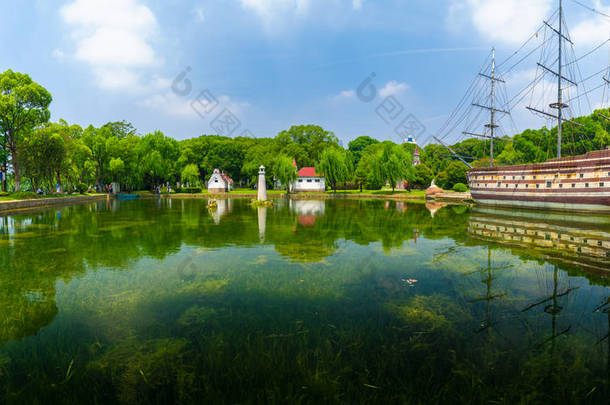 武汉东湖风景区夏季风光