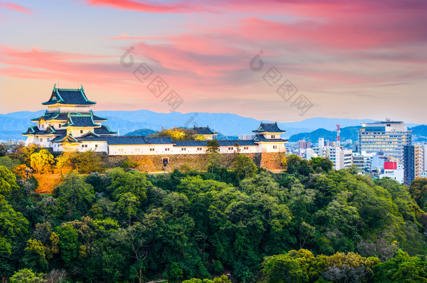 在日本和歌山县城堡