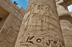 卡纳克神庙柱子大会堂。埃及卢克索.