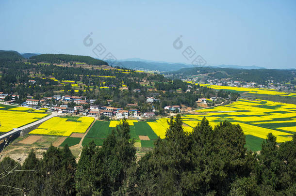 乡村风景在<strong>春天</strong>