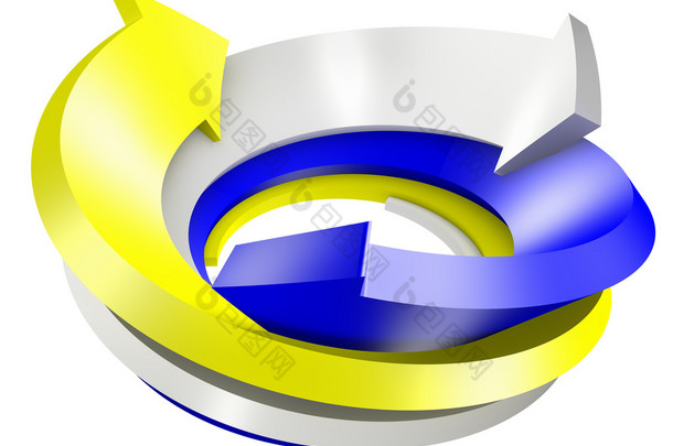 概念 3d 呈现图像的<strong>箭头</strong>