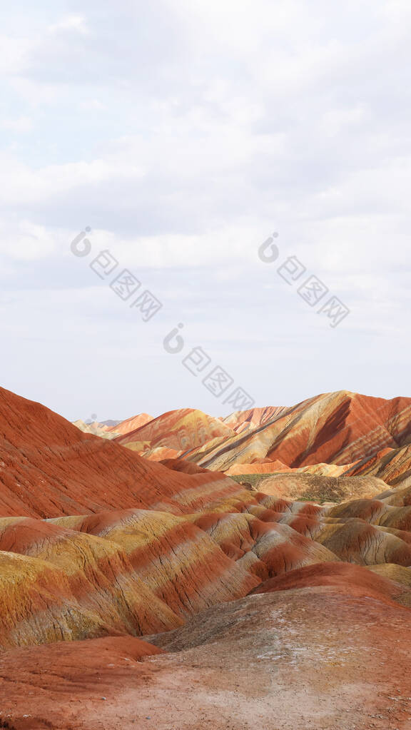 甘肃省赞杰丹霞风景区美丽的自然景观