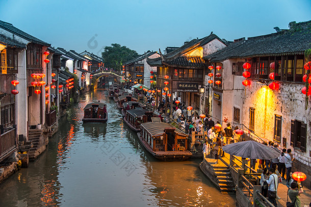 中国苏州——10月4日：20年10月4日，苏州镇是长江流域最古老的城镇之一