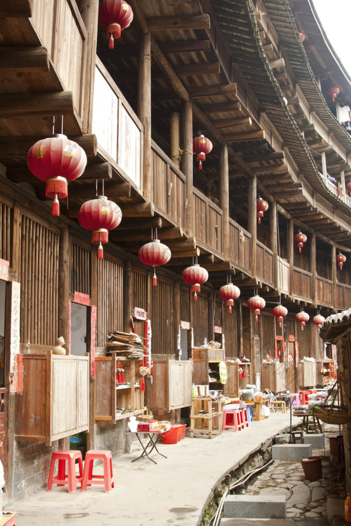 中国福建土楼的内部图片-包图网企业站