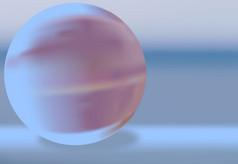 巨大的蓝色星球有粉色条纹球