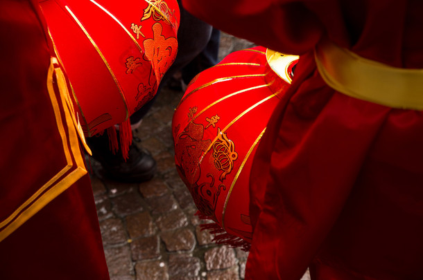传统中国新年灯笼