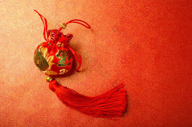 新的一年的装饰对象东方中国风格. 