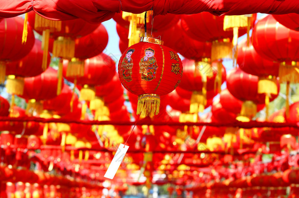 中国的灯笼，中国新的一年. 