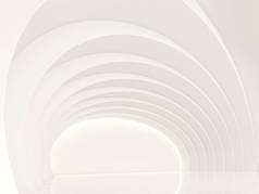 空白色房间现代空间室内 3d 渲染图像