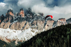 多洛米蒂山意大利的阿尔卑斯山 