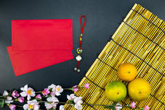 春节红包和配件的平躺度假